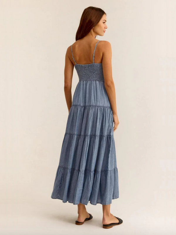 Zsup Balos Chambray Maxi Dress