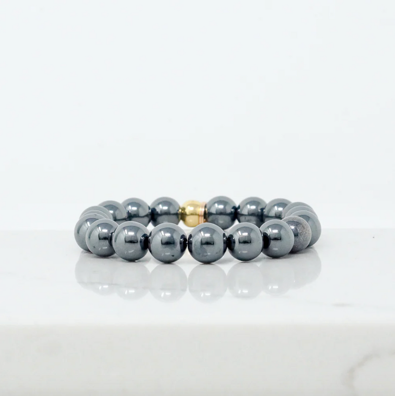 JEN Hematite Bracelet-Gunmetal