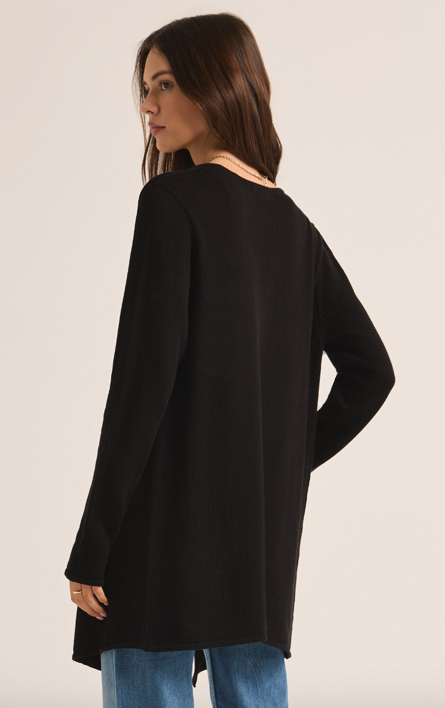 Zsup Cascade Cardigan-Blk