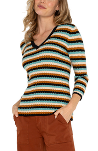 LVRP Striped V-Neck Sweater