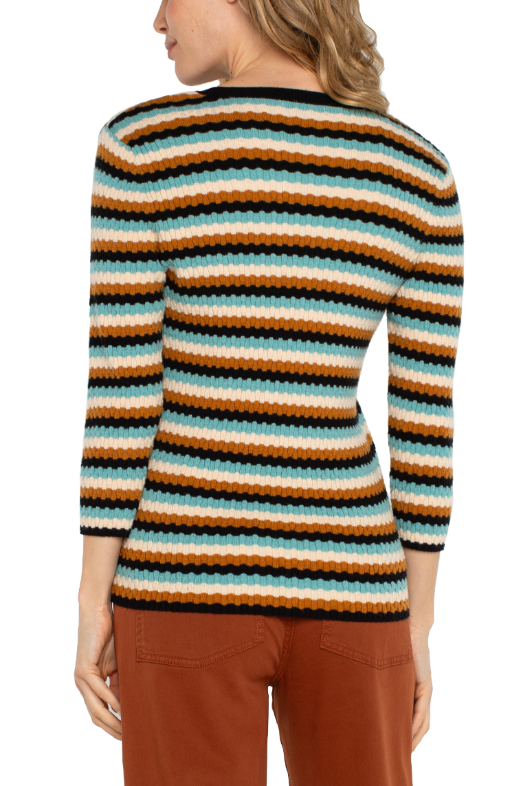 LVRP Striped V-Neck Sweater