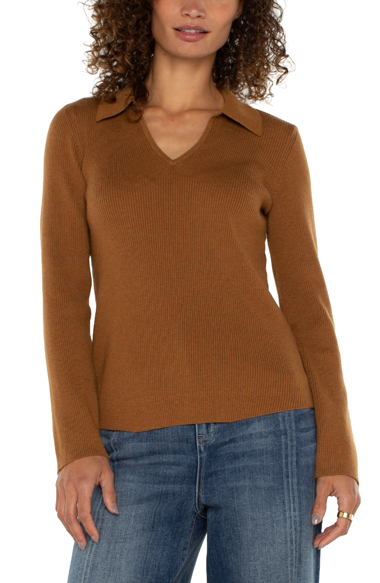 LVRP Collared Sweater-Turmeric