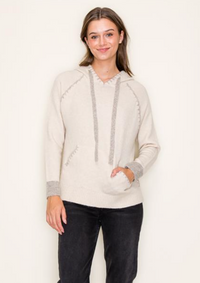 STC Stitched Edge Pullover-Oatmeal