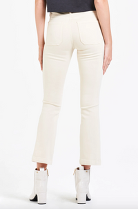 DJ Crop Flare Jeans-Vanilla