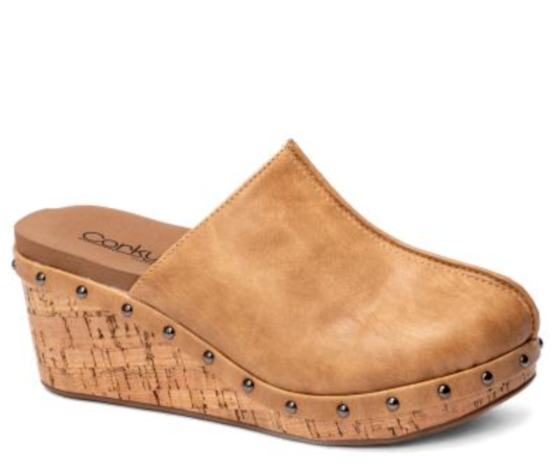 Corkys Marley Clog-Caramel