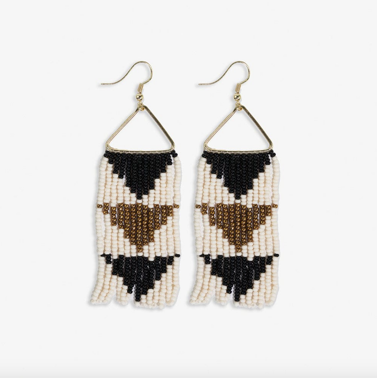 INK Whitney Beaded Fringe Earrings