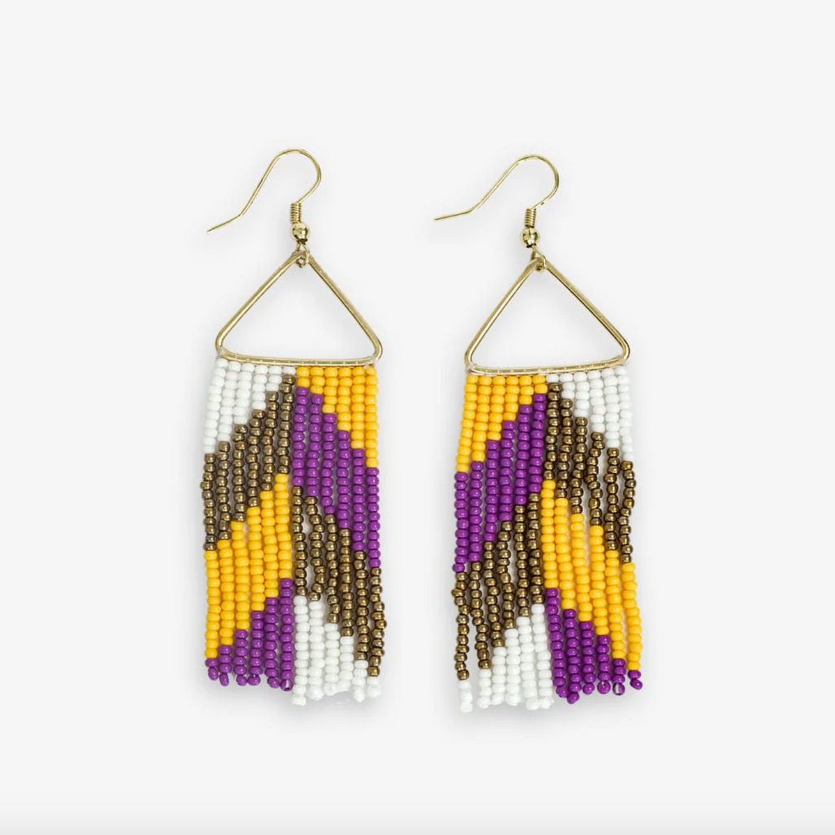 INK Whitney Beaded Fringe Earrings