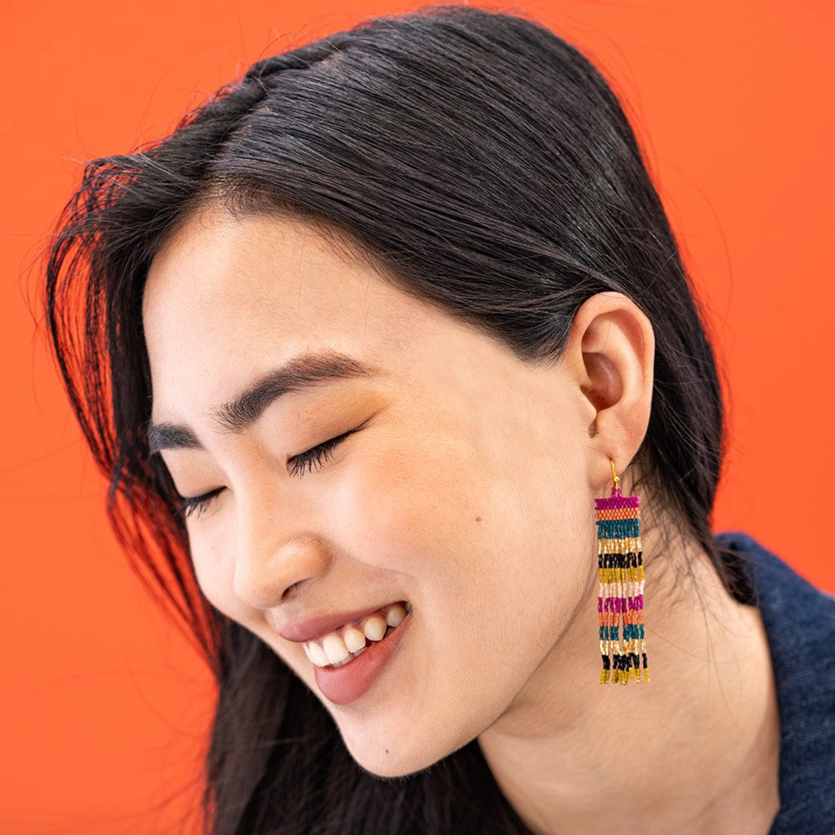 INK Billie Mixed Horizontal Stripe Earrings