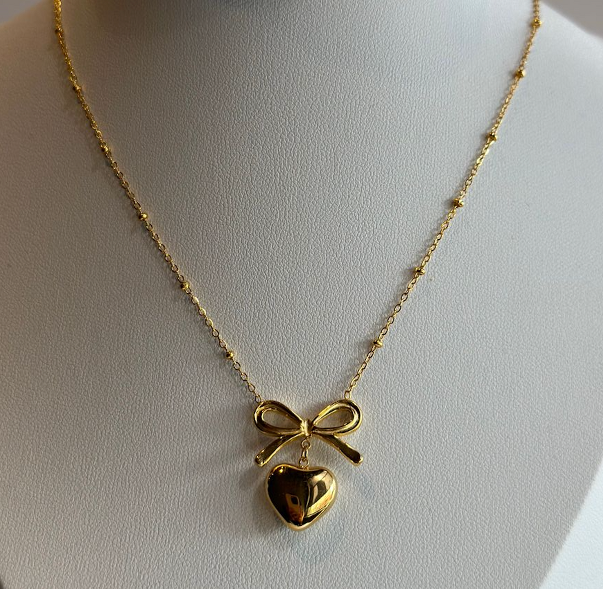 P+J bow/Heart Necklace