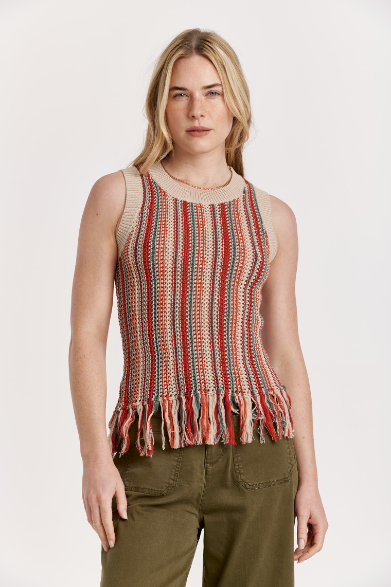 AL Brighton Fringe Hem Tank