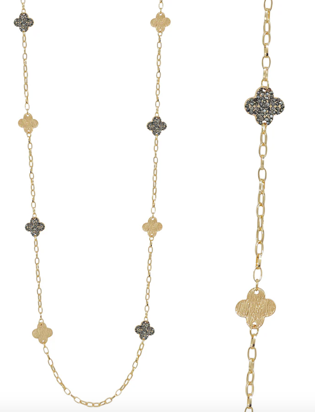 WH Pave Clover Necklace