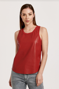 AL Carmela Faux Leather Tank