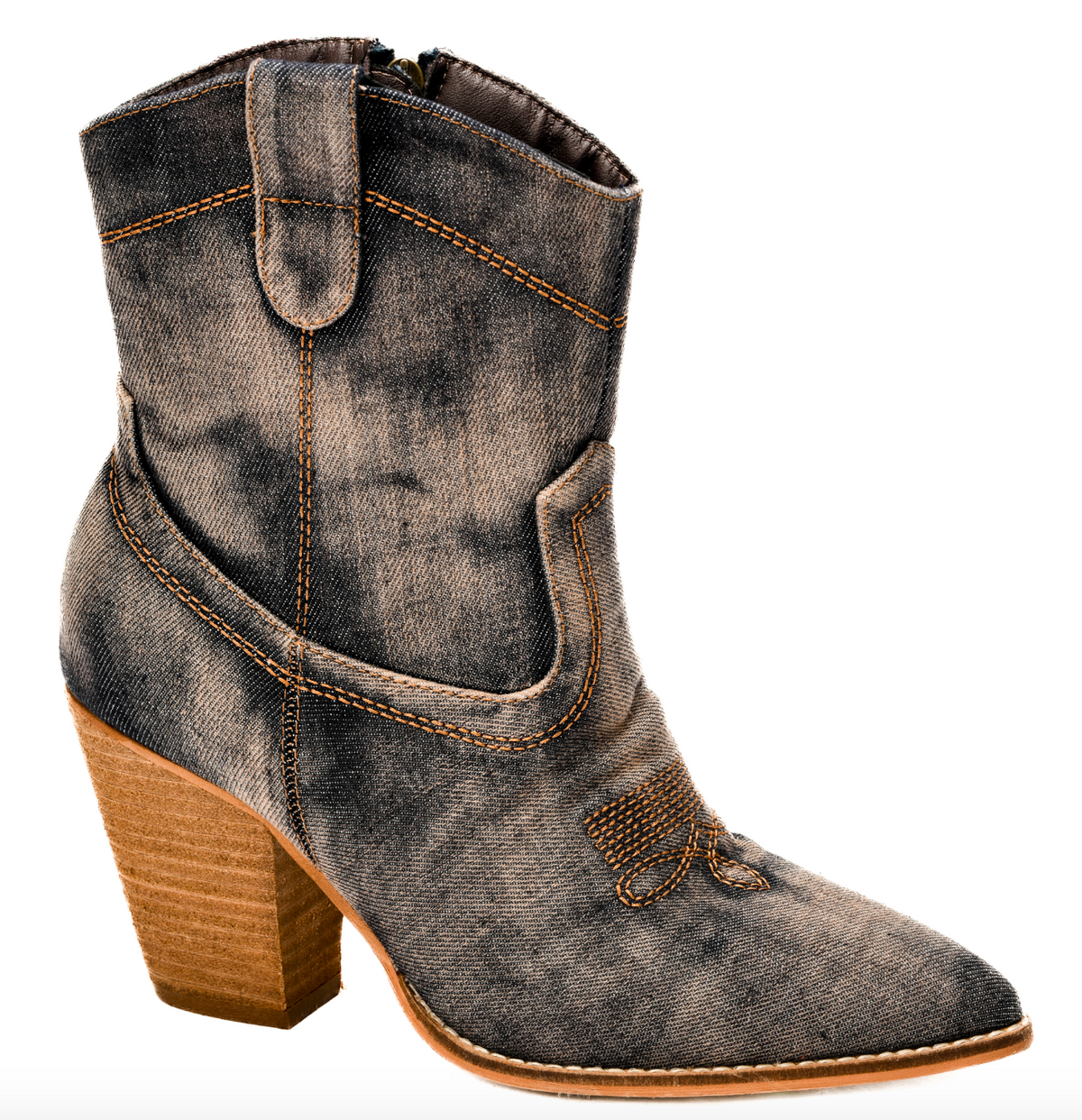 Corkys Western Boot-Washed Black