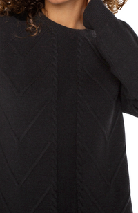 LVRP Cable Detail Sweater - Black