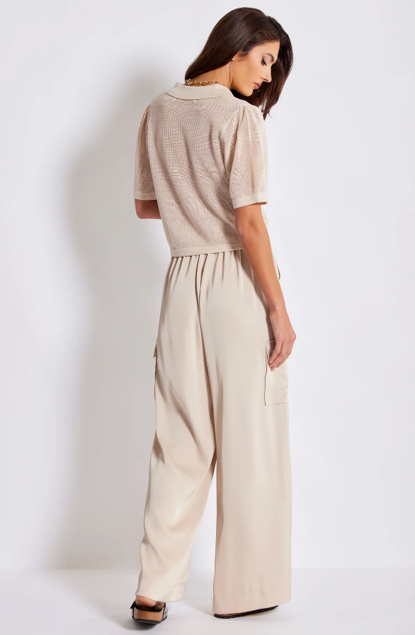 B+Y Satin Cargo Pant