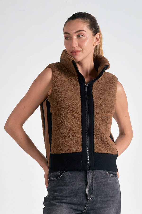 Elan Sherpa Zip Up Vest