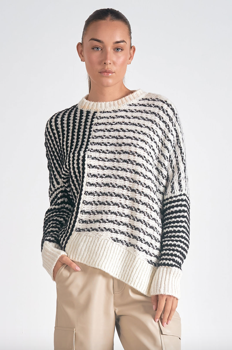 ELN Asymmetrical Sweater