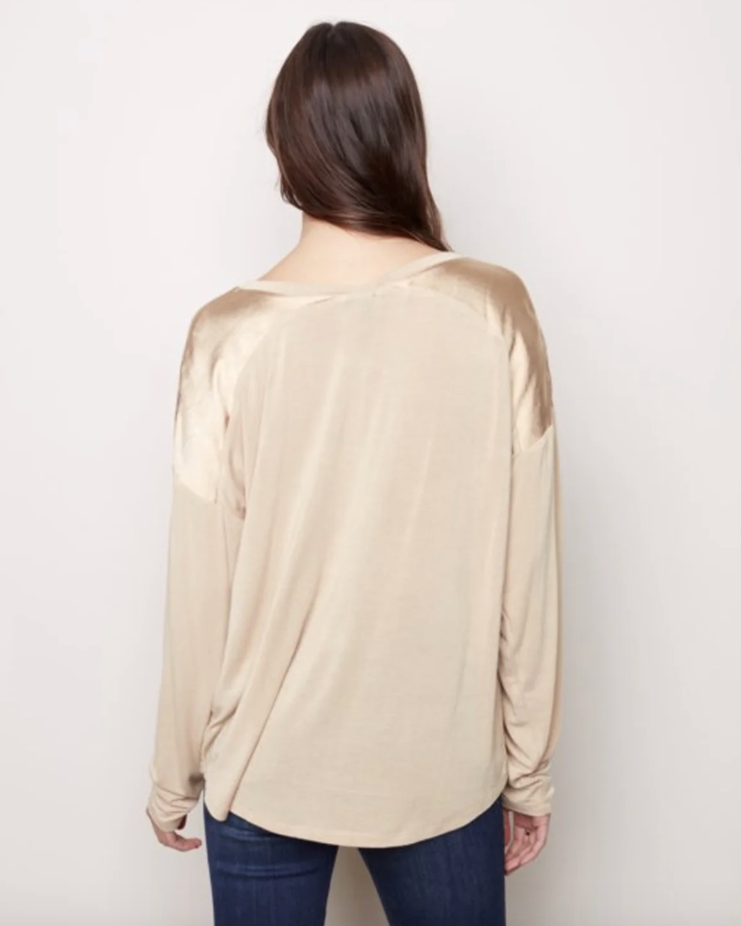 CHB Satin Front Top