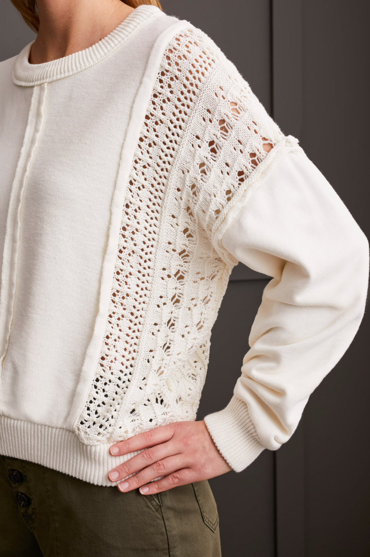 TRBL Crochet Shoulder Pullover