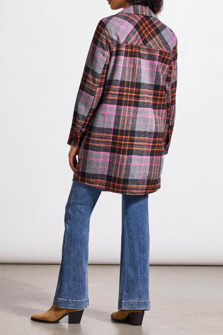 TRBL Mid Length Plaid Shacket