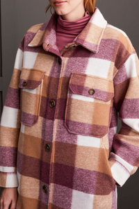 TRBL Plaid Long Shacket