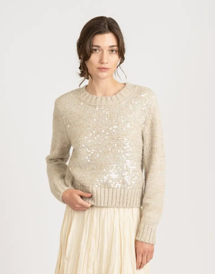 EG Sequin Sweater-Glacier