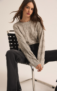 Zsup Woven Sweater-Grey