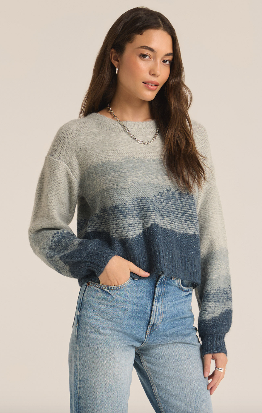 Zsup Wave Sweater-Blue