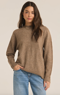 Zsup Crewneck Sweater-Brown