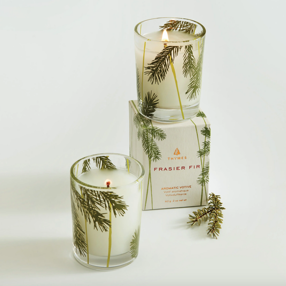 THY Pine Needle Votive Candle-Frasier Fir