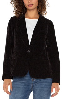 LVRP Velvet Blazer-Black