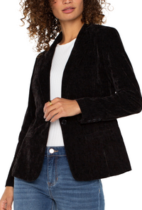 LVRP Velvet Blazer-Black