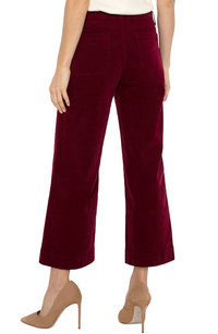 LVRP Corduroy Wide Leg-Ruby