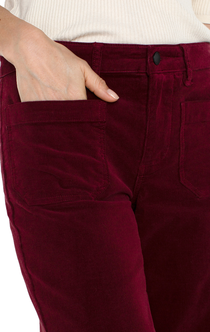 LVRP Corduroy Wide Leg-Ruby