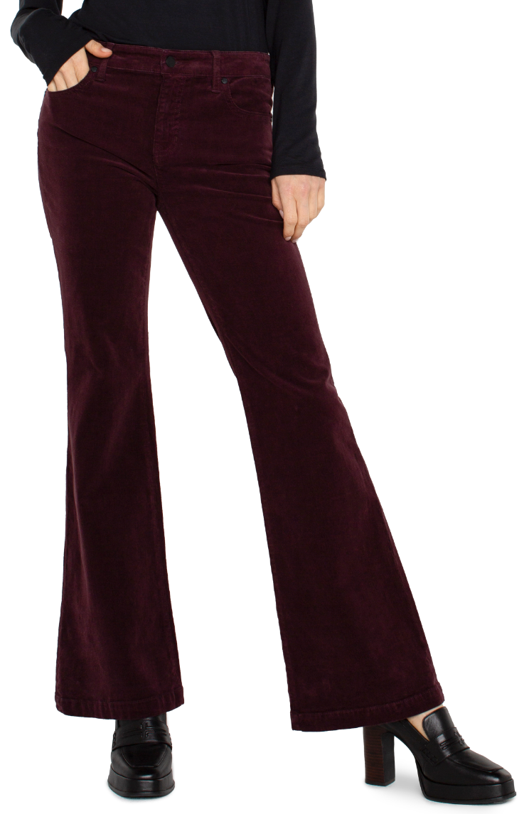 LVRP Hannah Corduroy Flare-Blackberry