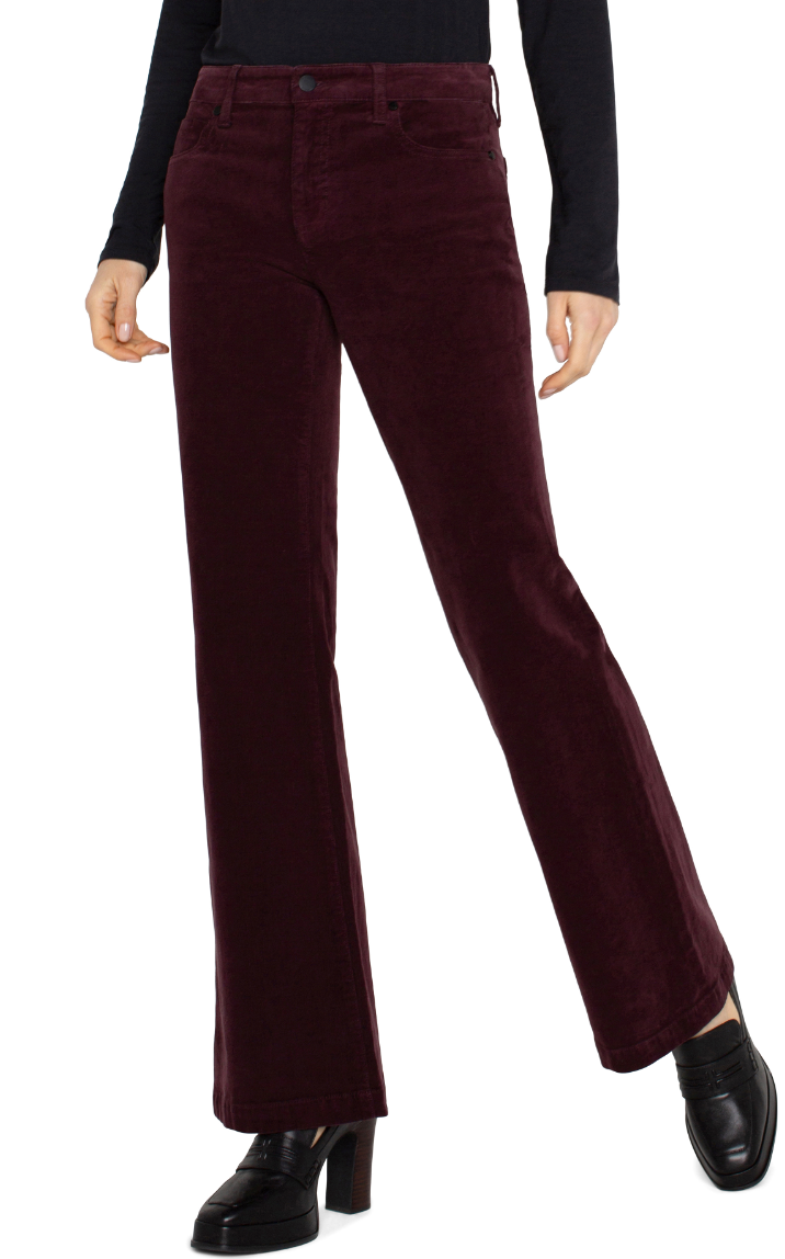 LVRP Hannah Corduroy Flare-Blackberry