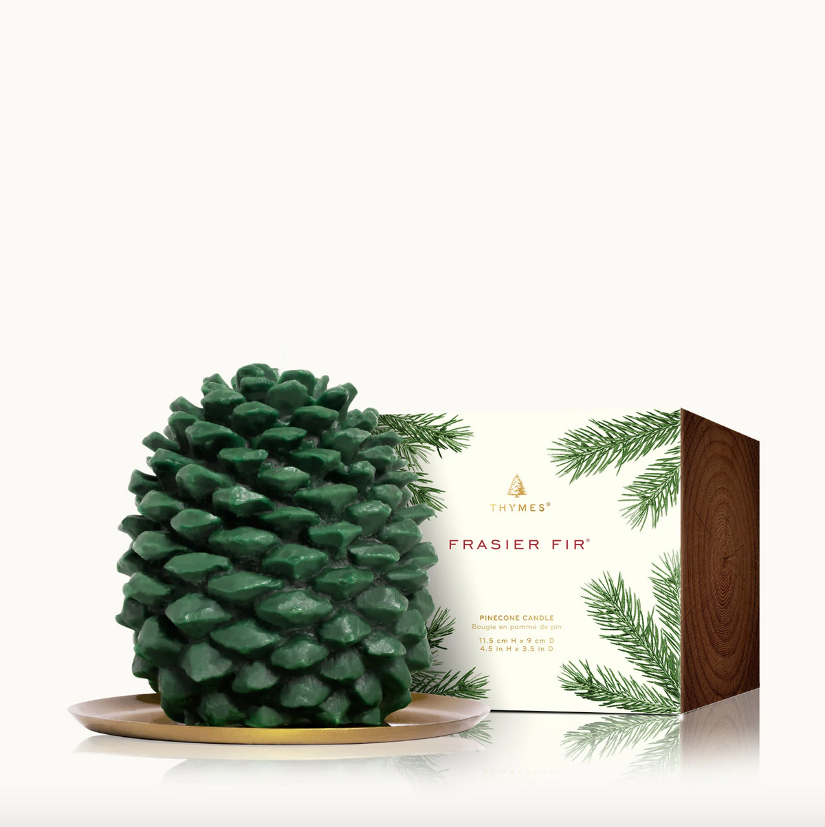 THY Molded Pinecone Candle-Frasier Fir