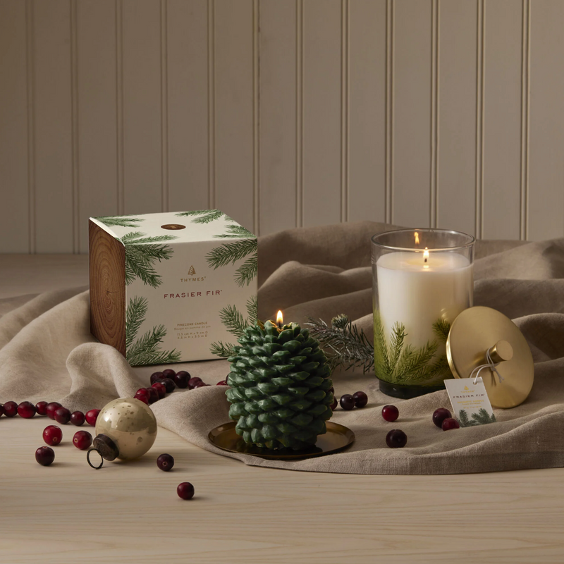 THY Molded Pinecone Candle-Frasier Fir