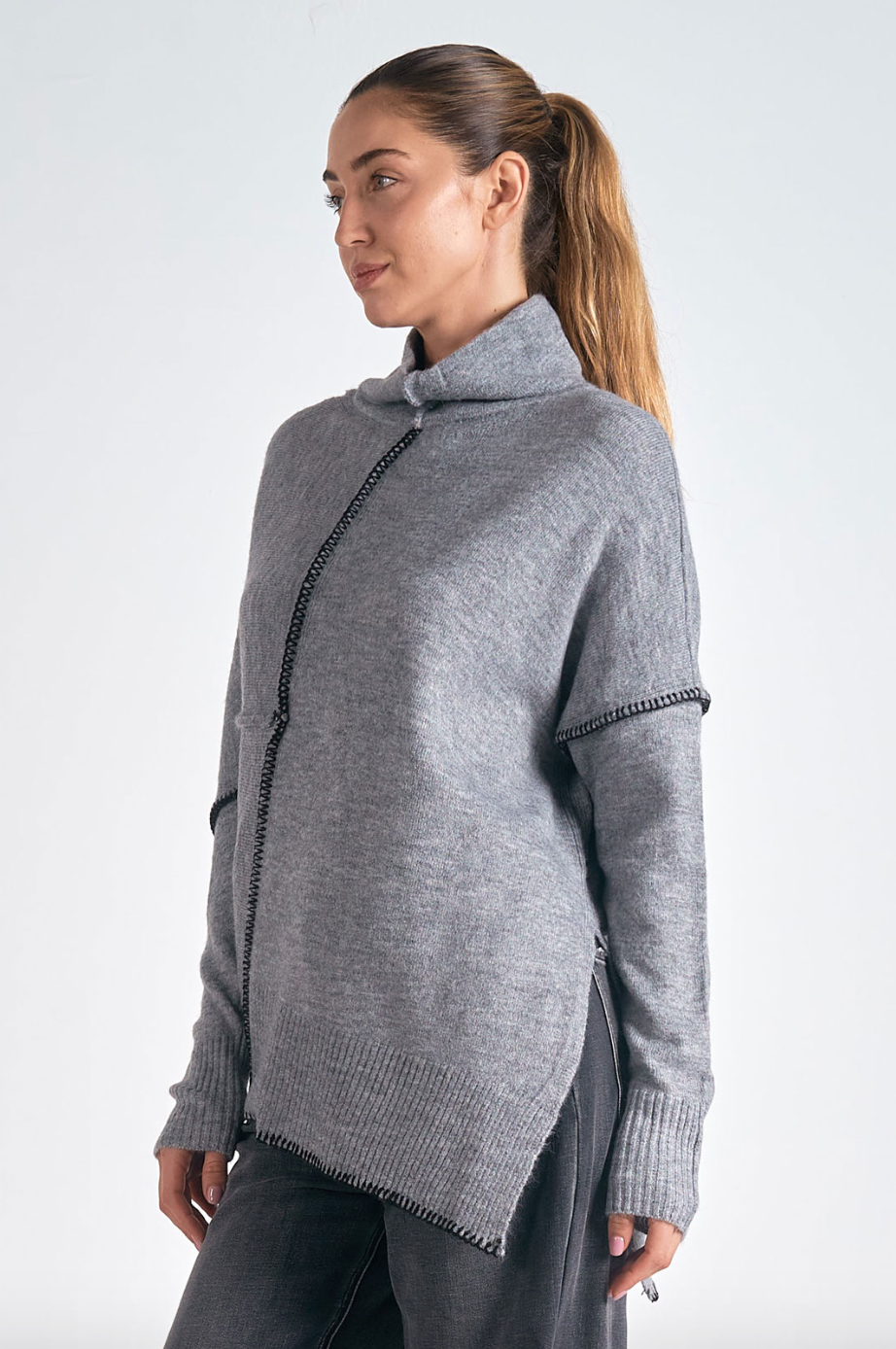 ELN Asymmetric Sweater