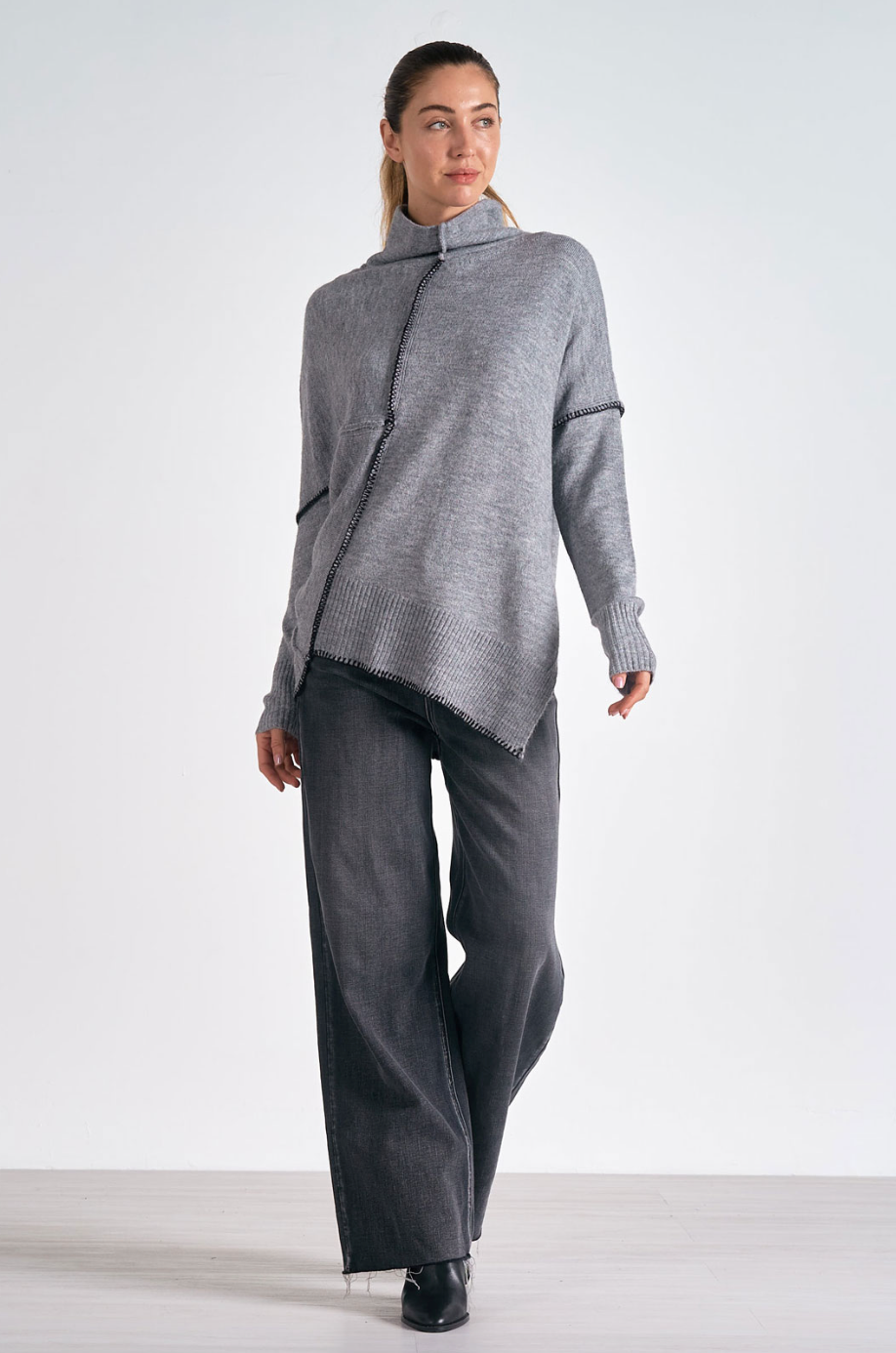 ELN Asymmetric Sweater