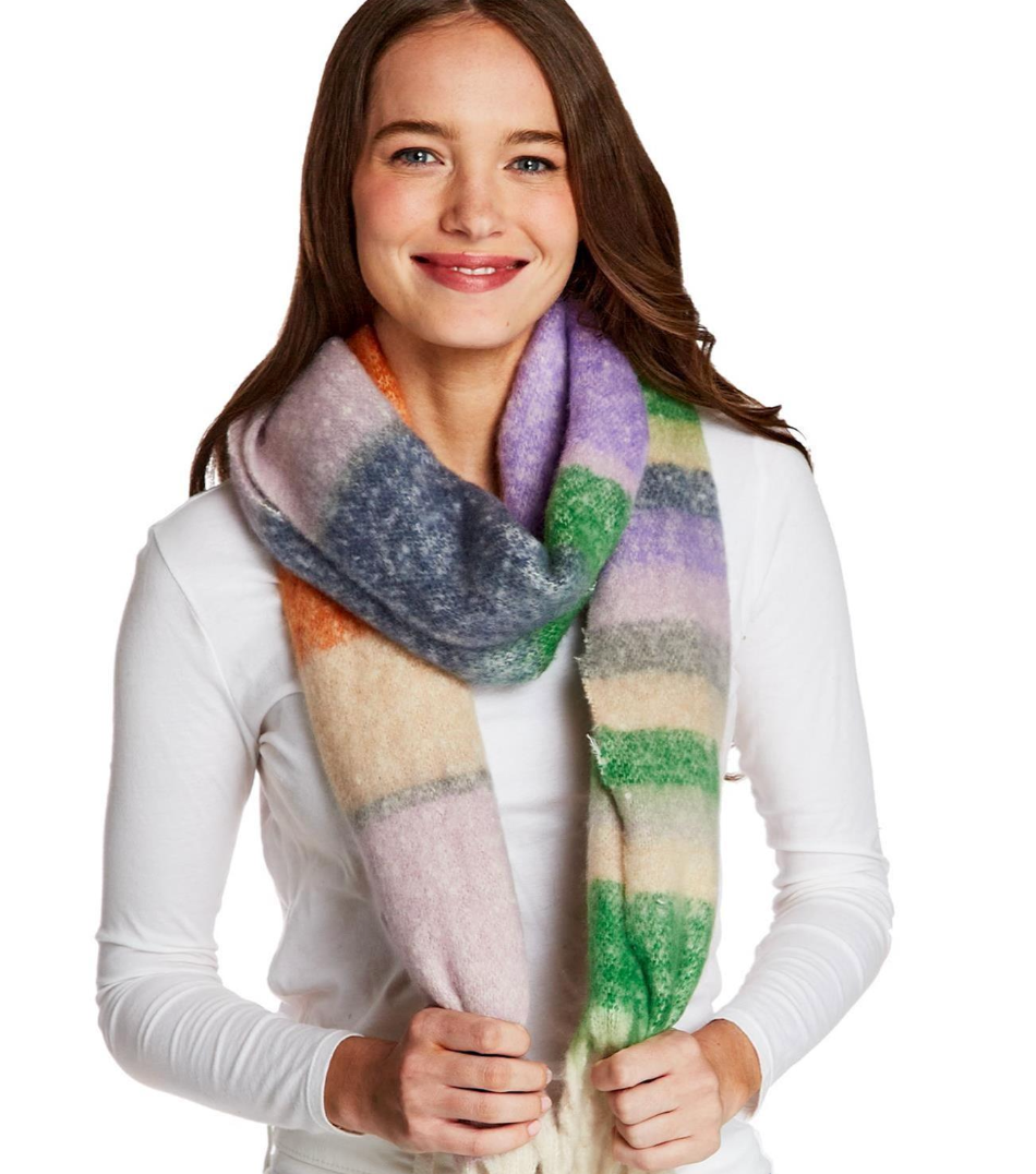 Colorblock Stripe Scarf