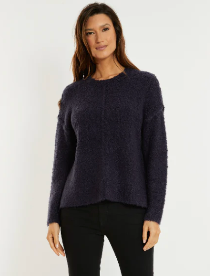 MOD Boucle Sweater-Navy