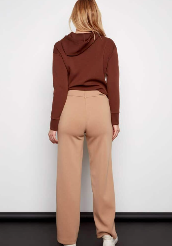 ILTM Front Seam Wide Leg Pant-Latte