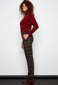 ILTM Plaid Pull on Trouser Pant