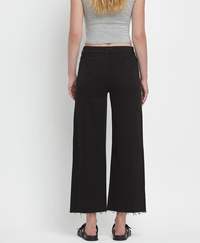 VET Wide Leg/Raw Hem-Black