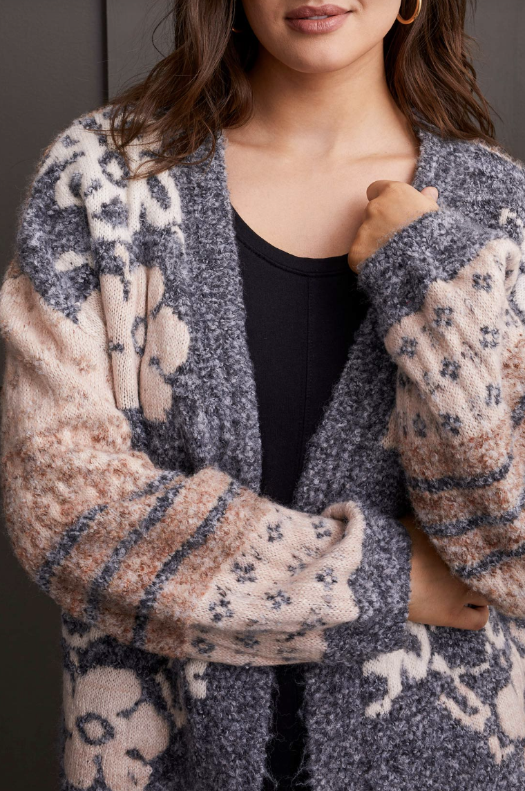 TRBL Jacquard Cardi