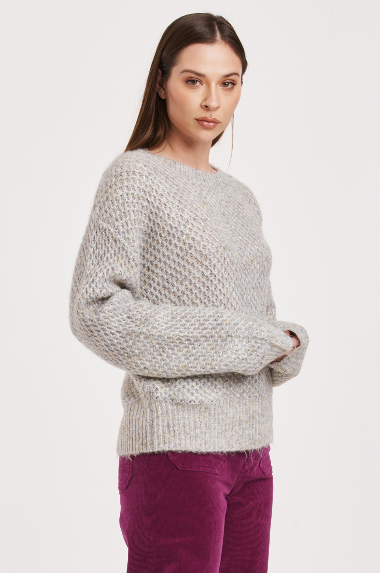 AL Speckled Sweater-Grey