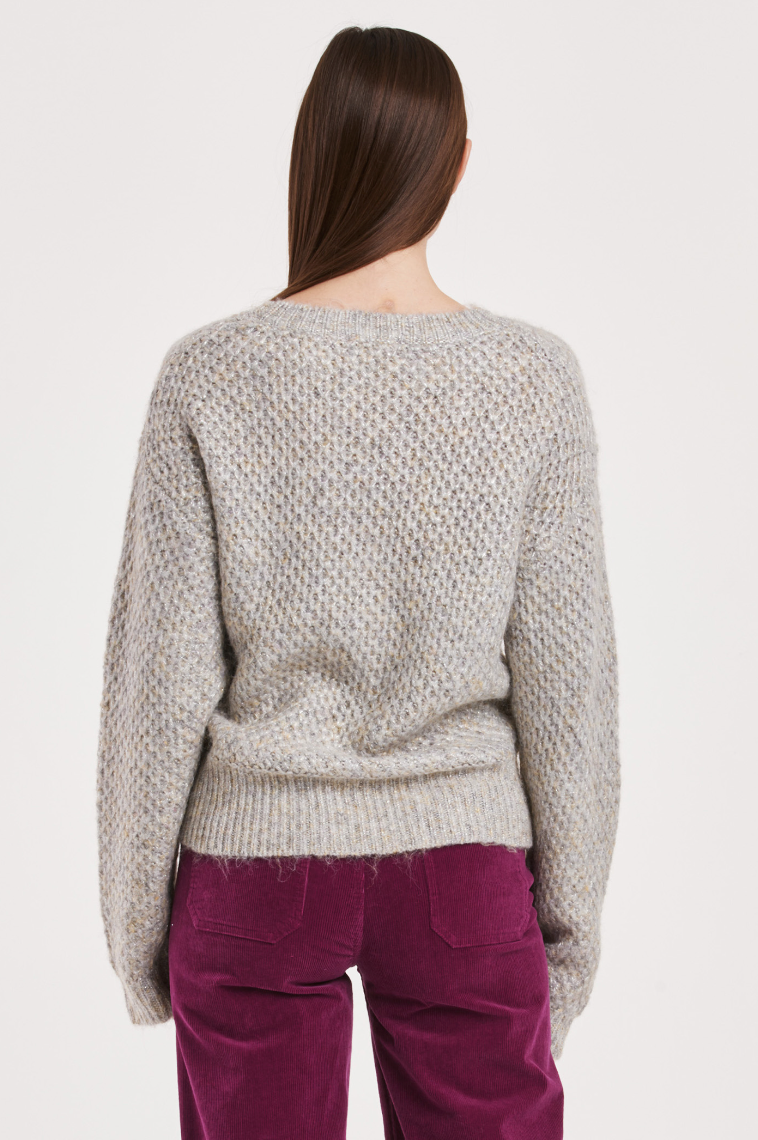 AL Speckled Sweater-Grey