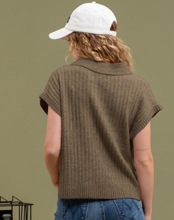 BP Collared Sweater-Mocha