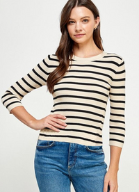 ELL Striped Rib Top